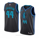Camiseta Dallas Mavericks Justin Jackson NO 44 Ciudad 2018-19 Azul
