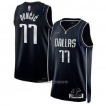 Camiseta Dallas Mavericks Luka Doncic NO 77 Select Series Negro