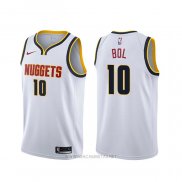 Camiseta Denver Nuggets Bol Bol NO 10 Association Blanco