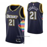 Camiseta Denver Nuggets Petr Cornelie NO 21 Ciudad 2021-22 Azul