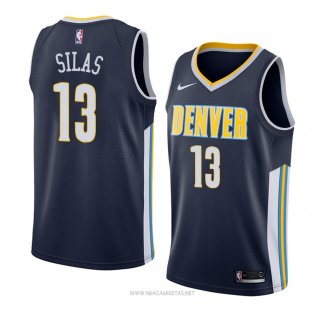 Camiseta Denver Nuggets Xavier Silas NO 13 Icon 2018 Azul