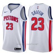Camiseta Detroit Pistons Blake Griffin NO 23 Association 2017-18 Blanco