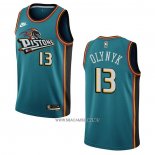 Camiseta Detroit Pistons Kelly Olynyk NO 13 Classic 2022-23 Verde