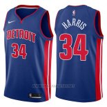 Camiseta Detroit Pistons Tobias Harris NO 34 Icon 2017-18 Azul
