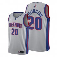 Camiseta Detroit Pistons Wayne Ellington NO 20 Statement Gris