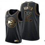 Camiseta Golden Edition Atlanta Hawks De'andre Hunter NO 12 Negro