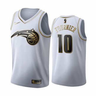 Camiseta Golden Edition Orlando Magic Evan Fournier NO 10 2019-20 Blanco