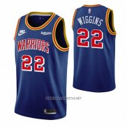 Camiseta Golden State Warriors Andrew Wiggins NO 22 75th Anniversary Azul