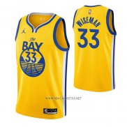 Camiseta Golden State Warriors James Wiseman NO 33 Statement 2020 Amarillo