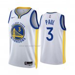 Camiseta Golden State Warriors Jordan Poole NO 3 Association 2022-23 Blanco