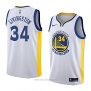 Camiseta Golden State Warriors Shaun Livingston NO 34 Association 2018 Blanco