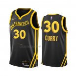 Camiseta Golden State Warriors Stephen Curry NO 30 Ciudad 2023-24 Negro