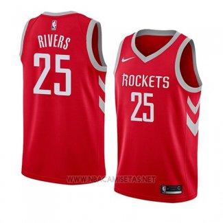 Camiseta Houston Rockets Austin Rivers NO 25 Icon 2018 Rojo