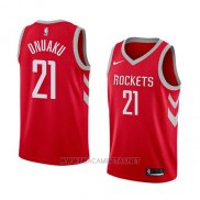 Camiseta Houston Rockets Chinanu Onuaku NO 21 Icon 2018 Rojo