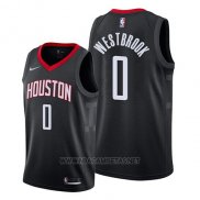 Camiseta Houston Rockets Russell Westbrook NO 13 Statement 2019 Negro