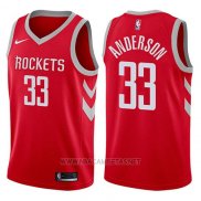 Camiseta Houston Rockets Ryan Anderson NO 33 Swingman 2017-18 Rojo