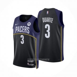 Camiseta Indiana Pacers Chris Duarte NO 3 Ciudad 2022-23 Azul