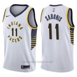 Camiseta Indiana Pacers Domantas Sabonis NO 11 Association 2017-18 Blanco