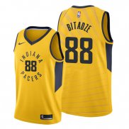 Camiseta Indiana Pacers Goga Bitadze NO 88 Statement Oro