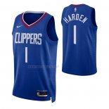 Camiseta Los Angeles Clippers James Harden NO 1 Icon Azul