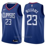 Camiseta Los Angeles Clippers Lou Williams NO 23 Icon 2017-18 Azul