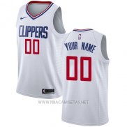 Camiseta Los Angeles Clippers Nike Personalizada 17-18 Blanco