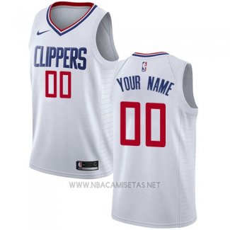 Camiseta Los Angeles Clippers Nike Personalizada 17-18 Blanco