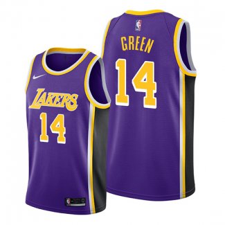 Camiseta Los Angeles Lakers Danny Green NO 14 Statement Violeta