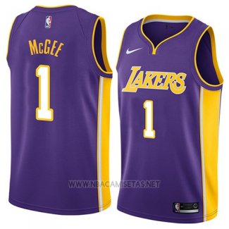Camiseta Los Angeles Lakers Javale Mcgee NO 1 Statement 2018 Violeta