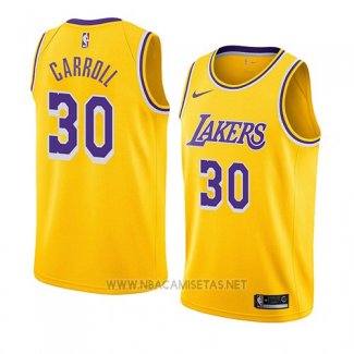 Camiseta Los Angeles Lakers Jeffrey Carroll NO 30 Icon 2018-19 Oro