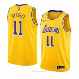 Camiseta Los Angeles Lakers Michael Beasley NO 11 Icon 2018-19 Amarillo