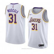 Camiseta Los Angeles Lakers Mike Muscala NO 31 Association 2018-19 Blanco