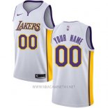 Camiseta Los Angeles Lakers Nike Personalizada 17-18 Blanco