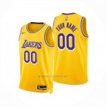 Camiseta Los Angeles Lakers Personalizada Icon 2024-25 Amarillo