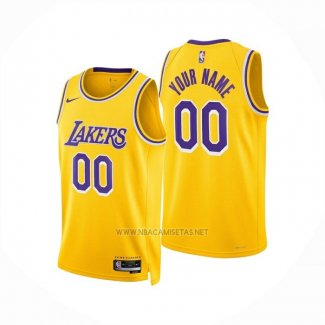 Camiseta Los Angeles Lakers Personalizada Icon 2024-25 Amarillo