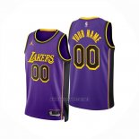 Camiseta Los Angeles Lakers Personalizada Statement 2024-25 Violeta