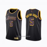 Camiseta Los Angeles Lakers Talen Horton-Tucker NO 5 Earned 2020-21 Negro
