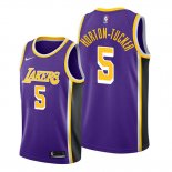 Camiseta Los Angeles Lakers Talen Horton Tucker NO 5 Statement 2019-20 Violeta