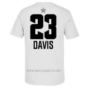 Camiseta Manga Corta Anthony Davis All Star 2019 New Orleans Pelicans Blanco