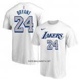Camiseta Manga Corta Los Angeles Lakers Kobe Bryant Blanco