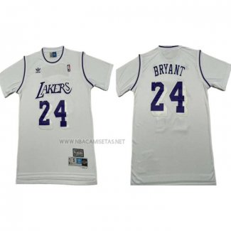 Camiseta Manga Corta Los Angeles Lakers Kobe Bryant NO 24 Blanco