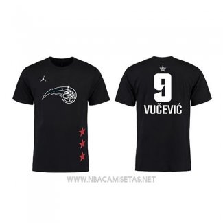 Camiseta Manga Corta Nikola Vucevic All Star 2019 Orlando Magic Negro