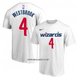 Camiseta Manga Corta Washington Wizards Russell Westbrook Blanco