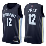 Camiseta Memphis Grizzlies Tyreke Evans NO 12 Icon 2017-18 Azul