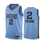 Camiseta Memphis Grizzlies Xavier Tillman NO 2 Statement 2022-23 Azul