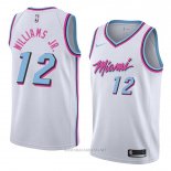 Camiseta Miami Heat Matt Williams Jr. NO 12 Ciudad 2018 Blanco