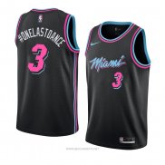 Camiseta Miami Heat Onelastoance NO 3 Ciudad 2018-19 Negro