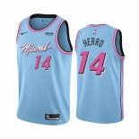 Camiseta Miami Heat Tyler Herro NO 14 Ciudad Azul