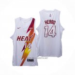 Camiseta Miami Heat Tyler Herro NO 14 Fashion Royalty Blanco