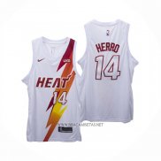 Camiseta Miami Heat Tyler Herro NO 14 Fashion Royalty Blanco